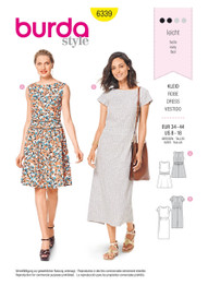 Dropped Waist Dresses in Burda Misses' (6339)