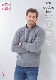 Cardigan & Sweater in King Cole Big Value Tweed (5711)