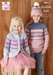 Sweaters, Cardigan & Hat in King Cole Big Value DK (5869)