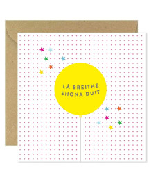 Greeting Card - Irish Birthday Balloon