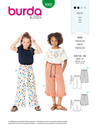 Pull-On Pants in Burda Kids (9302)