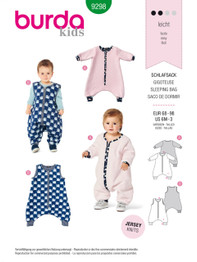 Toddlers' & Infants Sleeping Bag or Jumpsuit in Burda Kids (9298)