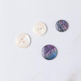 Plastic 2 Hole Button - Opal Effect