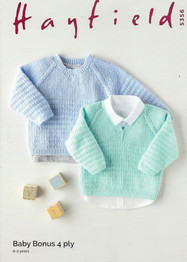 Sweater in Hayfield Baby Bonus 4 Ply (5356)