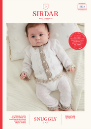 Little Lacy Trouser Suit in Sirdar Snuggly 2 Ply (5523) - PDF