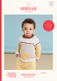 Sandy Feet Pocket Sweater in Sirdar Snuggly DK (5501) - PDF