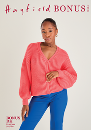 V Neck Cardigan in Hayfield Bonus DK (10594) - PDF