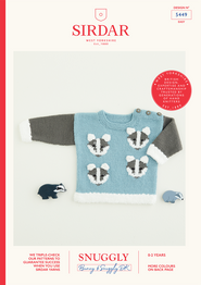 Baby Badger Sweater in Sirdar Snuggly DK (5449) - PDF
