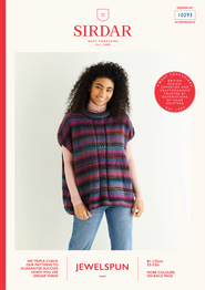 Wild Oat Stitch Tunic in Sirdar Jewelspun Aran (10293) - PDF