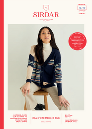 Patchwork Cardigan in Sirdar Cashmere Merino Silk DK (10310) - PDF