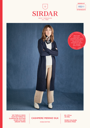 Longline Cardigan in Sirdar Cashmere Merino Silk DK (10211) - PDF