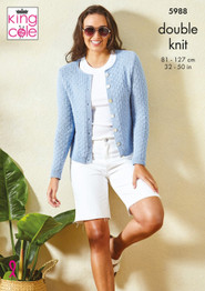 Top & Cardigan in King Cole Linendale DK (5988)
