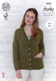 Sweater & Cardigan in King Cole Big Value Chunky (4703)