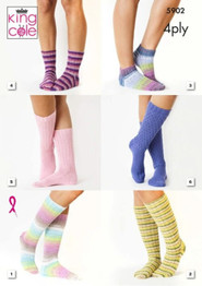 Socks in Cotton Socks King Cole Footsie & Summer 4 Ply (5902)