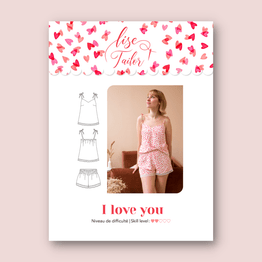 Lise Tailor - I Love You Camisole & Shorts Pattern