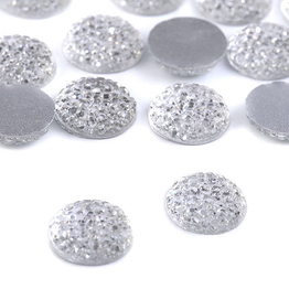 12mm Glitter Cabochon Gem (1pc)