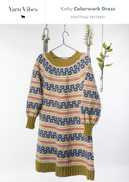 Kathy Colourwork Dress in Yarn Vibes Aran - PDF