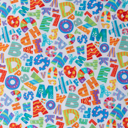Large Alphabet - 100% Cotton