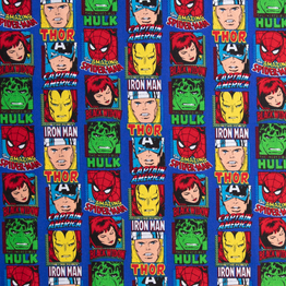 Marvel Comic Squares - 100% Cotton