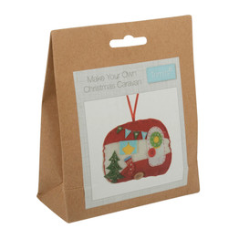 Outside of Felt Decoration Kit - Christmas Caravan