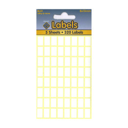 White Rectangle Labels