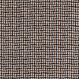 100% Wool Suiting: Charcoal & Olive Mini Plaid - Per ¼ Metre