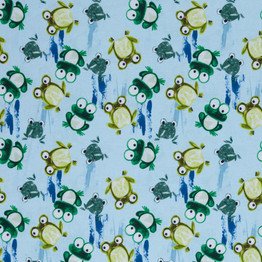 My Froggie Place Tossed Frogs - 100% Cotton