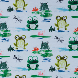 My Froggie Place Frogs on Pads - 100% Cotton