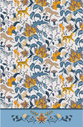 Cotton Tea Towel - Gardens of Babylon