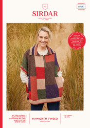Woodland Walk Poncho in Sirdar Haworth Tweed DK (10697) - PDF
