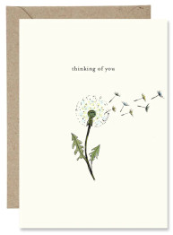 Greeting Card - Thinking of You Dandelion