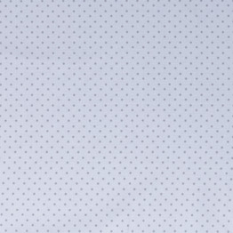 Pin Dot Grey on White - 100% Cotton