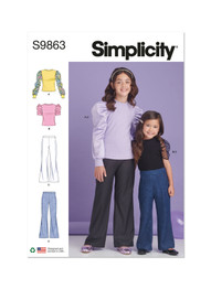 Children's & Girls' Tops & Pants in Simplicity (S9863)