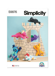 Plush Dinosaurs & Dragons in Simplicity (S9876)