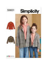 Children’s & Girls’ Lined Jacket in Simplicity (S9831)