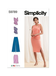 Draped Tops, Pants & Skirt in Simplicity Misses’ (S9789)