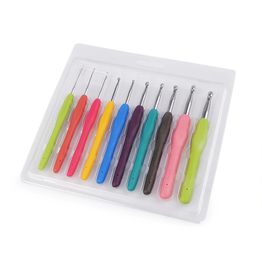 Crochet Hook Set (10pk) - Silicone Handle