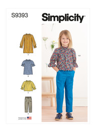 Dress, Tunic, Top & Pants in Simplicity Kids (S9393)