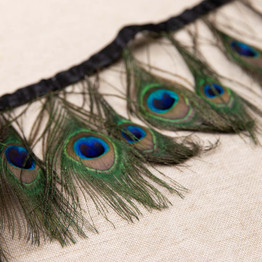 Peacock Feather Trim - Per ½ Metre