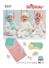 Baby Winter Accessories in Simplicity Kids (S8537)