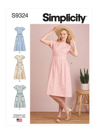 Dresses in Simplicity Misses' (S9324)