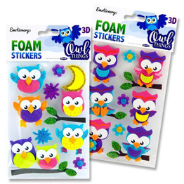 Foam Stickers (13pcs) - Owl