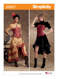 Misses' Steampunk Jackets & Skirts in Simplicity Costumes (S9007)