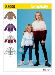 Knit Hooded Jacket in Simplicity Kids (S8999)