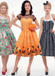 Misses' Classic 1950's Inspired Halloween Dresses in Simplicity Costumes (S8979)