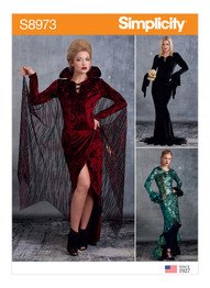 Misses' Femme-Fatale Halloween Dresses in Simplicity Costumes (S8973)
