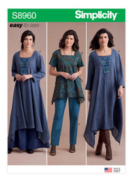 Dress or Tunic, Skirt & Pants in Simplicity Misses' (S8960)