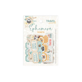 Travel Journal Embellishments (9pcs) - Ephemera Tickets