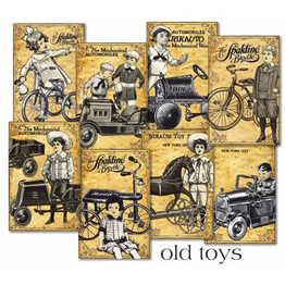 Mini Paper Pack (24pk) - Old Toys