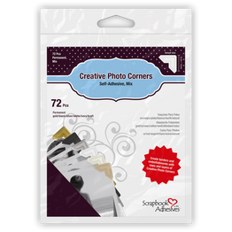Scrapbook Adhesives Creative Photo Corners Mix (72pcs)